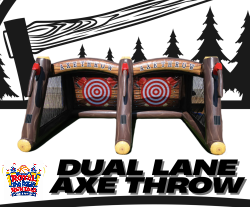 Dual Lane Inflatable Axe Throw Dual Lane Inflatable Axe Throw